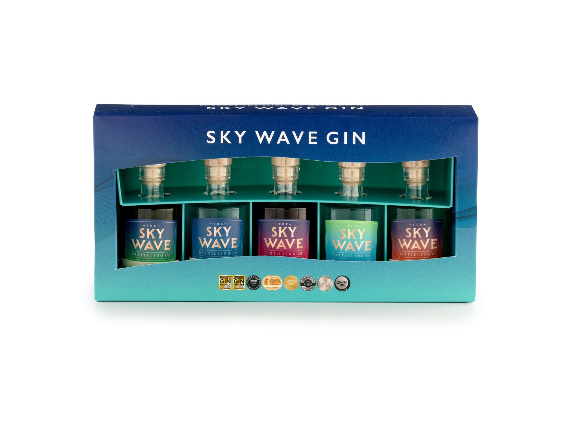 Ultimate Sky Wave Gin Gift Box - 5 x Sky Wave Miniatures – Resident Artisan