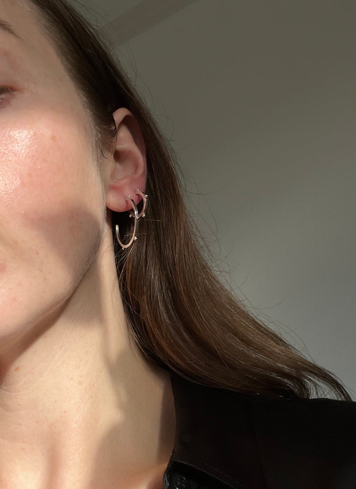 Silver Naut Hoops