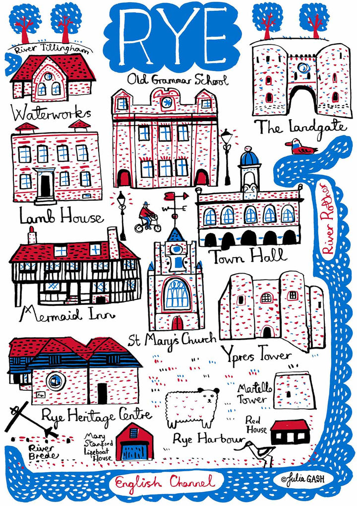 Rye Postcard - Pack of 6