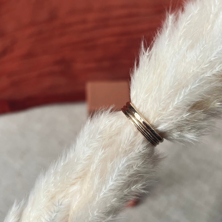 Recycled Gold Stacking Rings