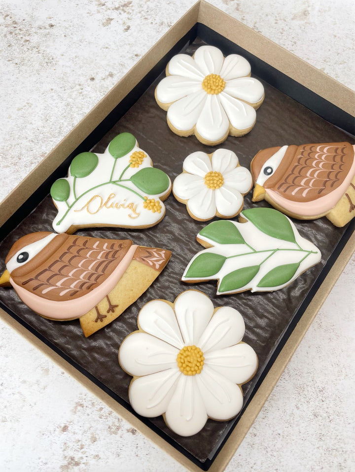 Birds & Spring Blooms Biscuits