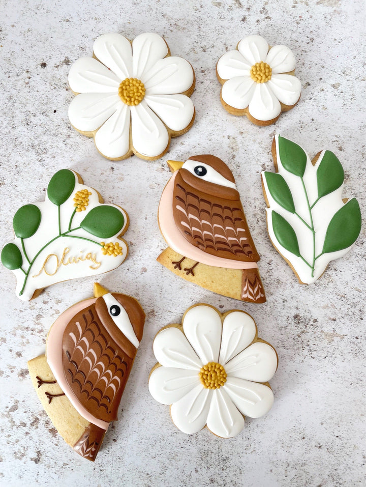 Birds & Spring Blooms Biscuits