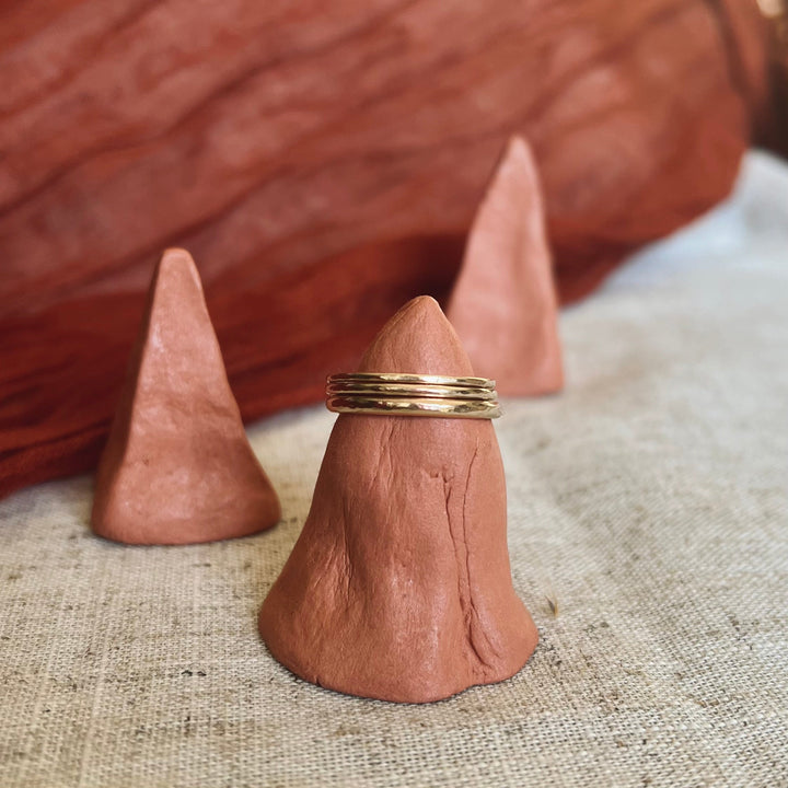 Recycled Gold Stacking Rings